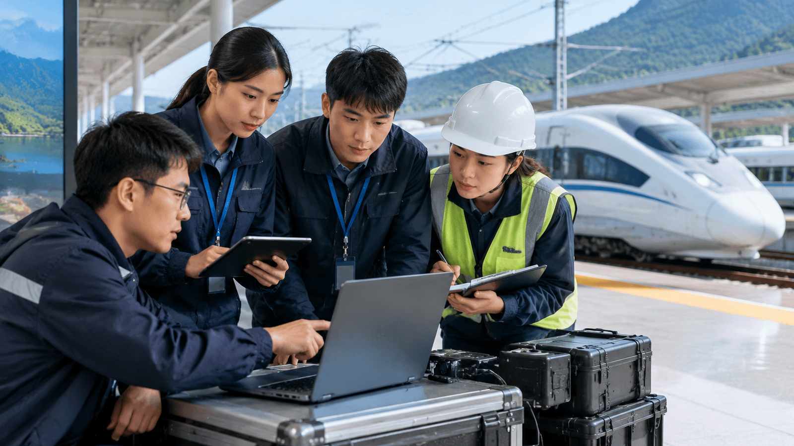 联调联试相关场景与数据应用示意图（图库素材，非真实项目界面）