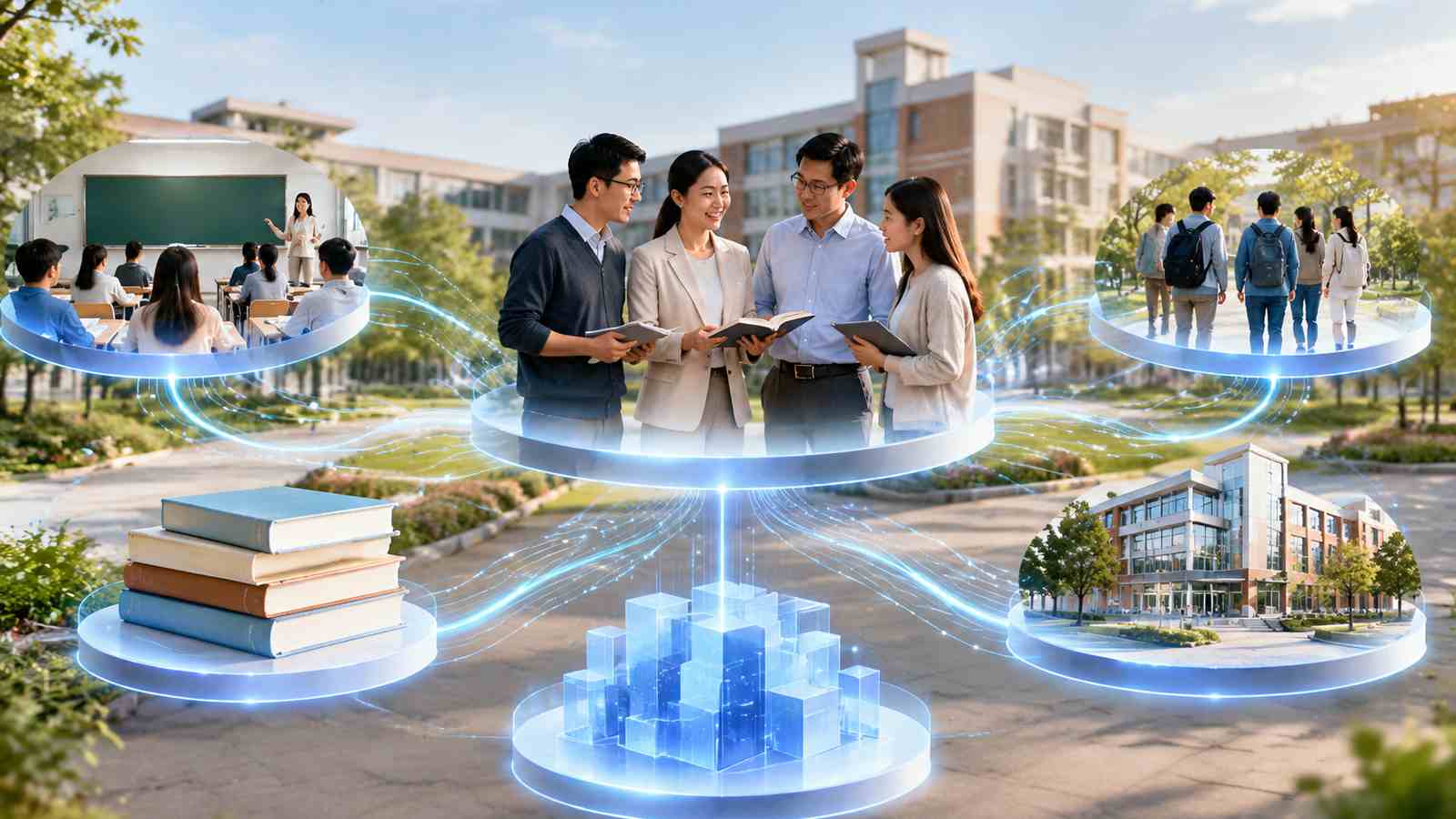 实体业务场景与数据来源、管理视角之间关系的概念示意