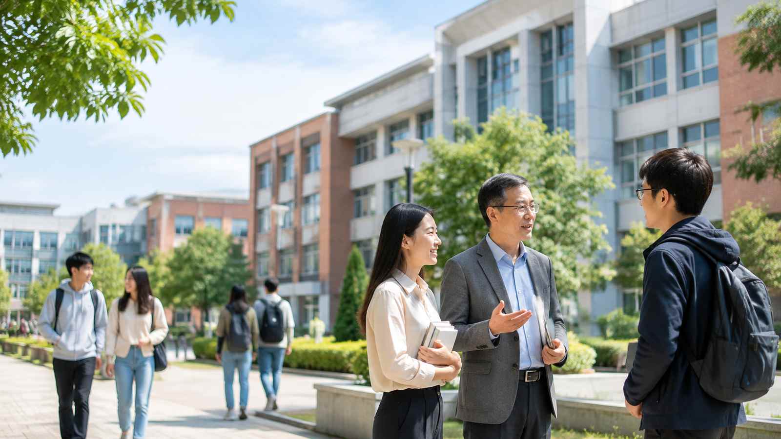 校园师资配置业务现场的横向纪实构图，用于交代数据来源环境