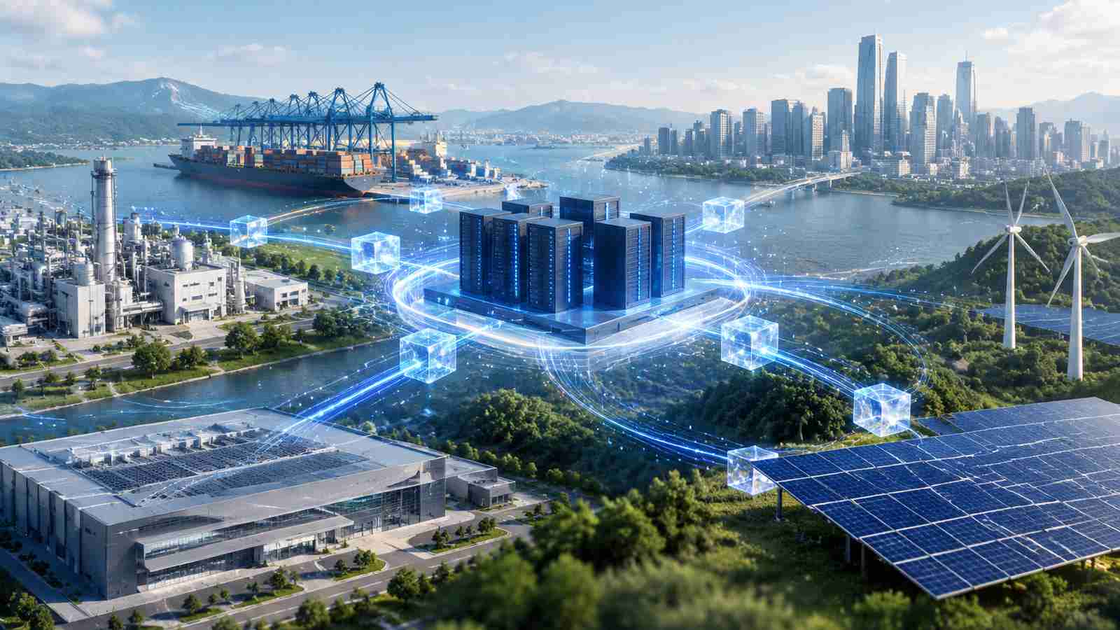 实体业务场景与数据来源、管理视角之间关系的概念示意