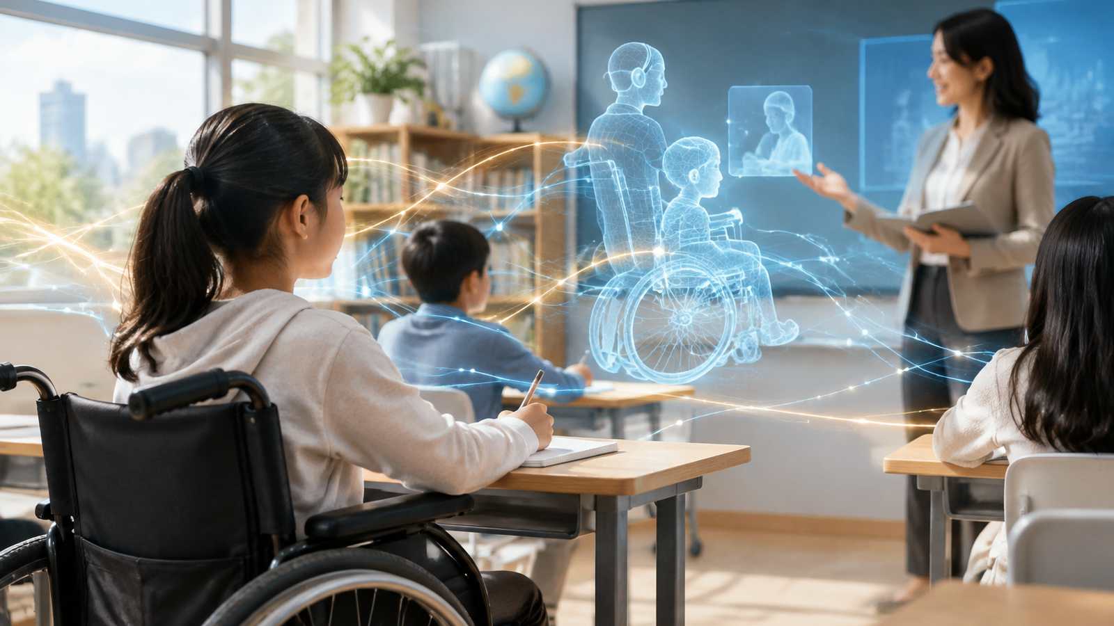 数据可视化与数字孪生能力的概念插图，非真实软件界面截图